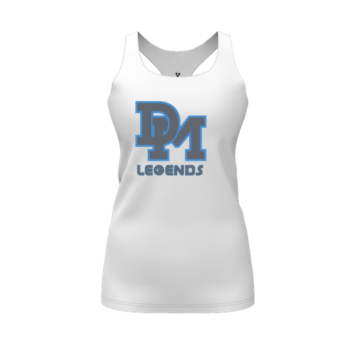 [FT0TRBWH-FYS-LOGO2] Decker Racerback Tank Top (Female Youth S, White, Logo 2)