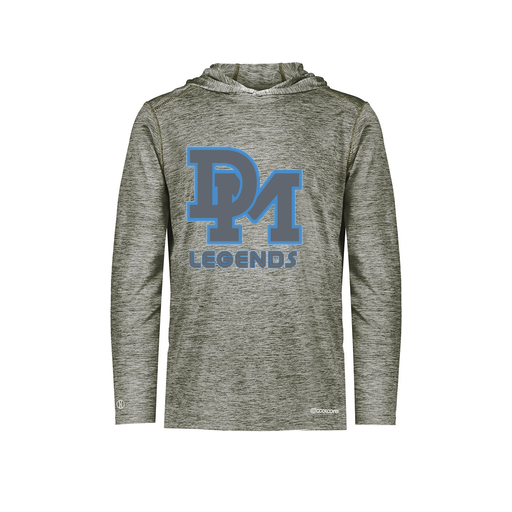 [FOLHCGGY-AS-LOGO2] Decker Men's Charge Hoodie (Adult S, Gray, Logo 2)
