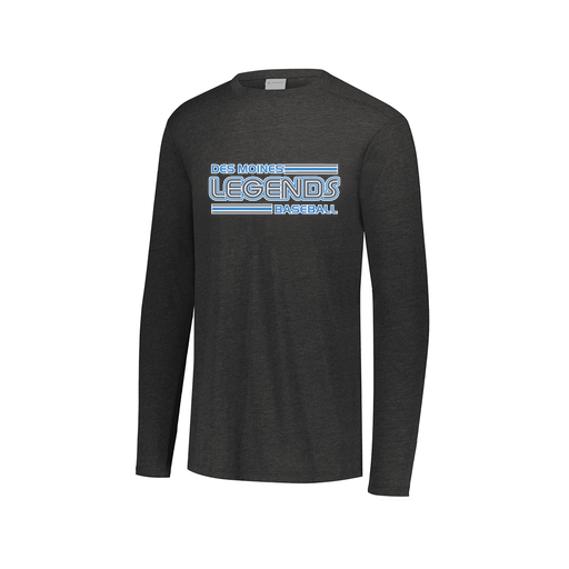 [FTLCUBBK-AXS-LOGO1] Decker Men's Tri-Blend T-Shirt - Long Sleeve (Adult XS, Black, Logo 1)