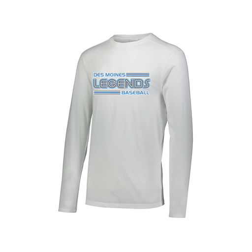 [FTLCUBWH-AXS-LOGO1] Decker Men's Tri-Blend T-Shirt - Long Sleeve (Adult XS, White, Logo 1)