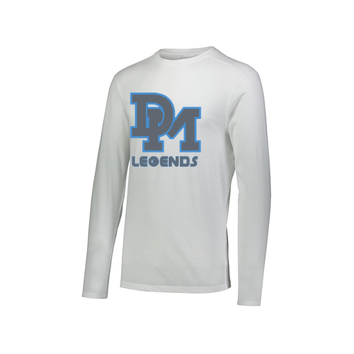 [FTLCUBWH-AXS-LOGO2] Decker Men's Tri-Blend T-Shirt - Long Sleeve (Adult XS, White, Logo 2)