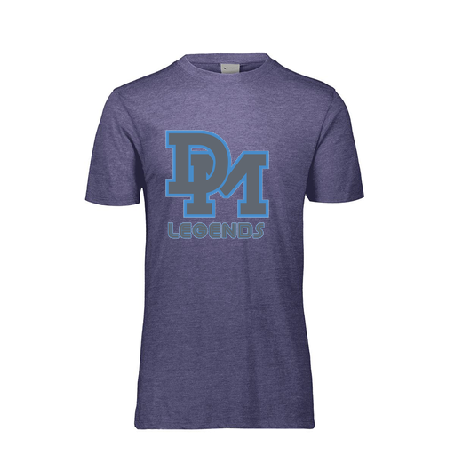 [FTSCUBRY-AS-LOGO2] Decker Men's Tri-Blend T-Shirt - Short Sleeve (Adult S, Royal, Logo 2)