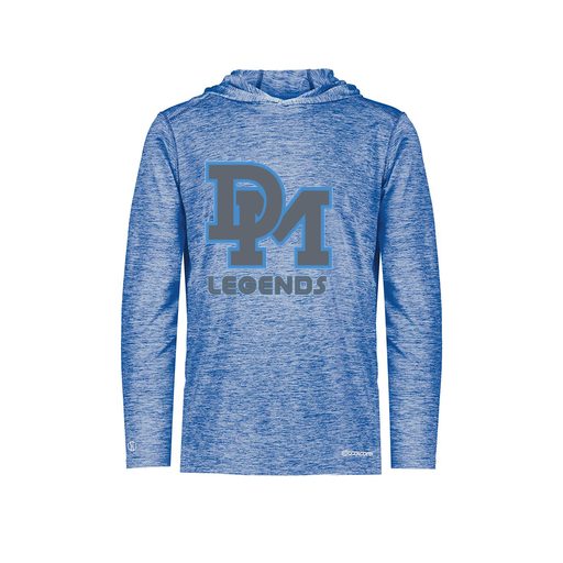 [FOLHCGRY-YS-LOGO2] Decker Youth Charge Hoodie (Youth S, Royal, Logo 2)