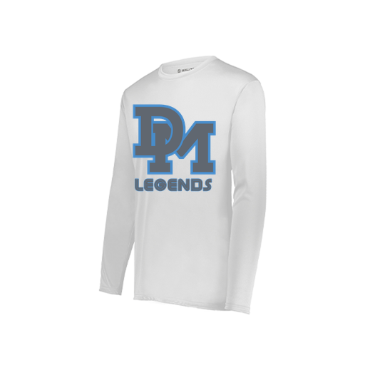 [222822.005.XS-LOGO2] Men's LS Smooth Sport Shirt (Adult XS, White, Logo 2)