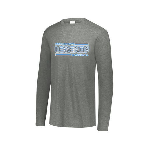 [FTLCUBGY-AXS-LOGO1] Decker Men's Tri-Blend T-Shirt - Long Sleeve (Adult XS, Gray, Logo 1)
