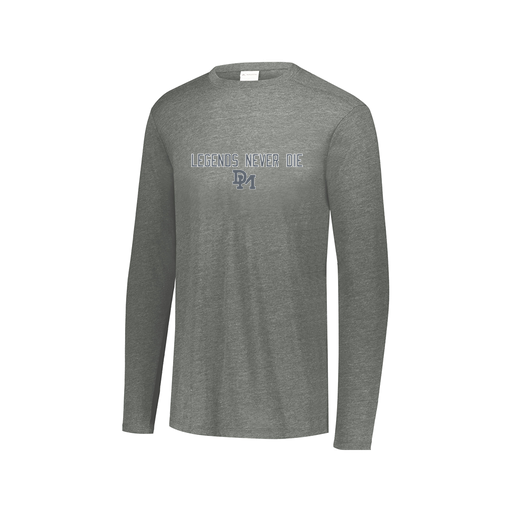 [FTLCUBGY-AXS-LOGO3] Decker Men's Tri-Blend T-Shirt - Long Sleeve (Adult XS, Gray, Logo 3)