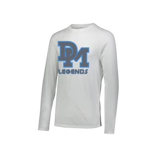 [FTLCUBWH-YS-LOGO2] Decker Youth Tri-Blend T-Shirt - Long Sleeve (Youth S, White, Logo 2)