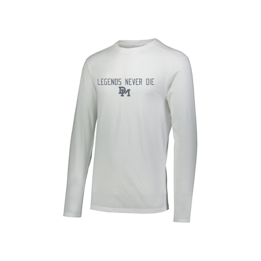 [FTLCUBWH-YS-LOGO3] Decker Youth Tri-Blend T-Shirt - Long Sleeve (Youth S, White, Logo 3)