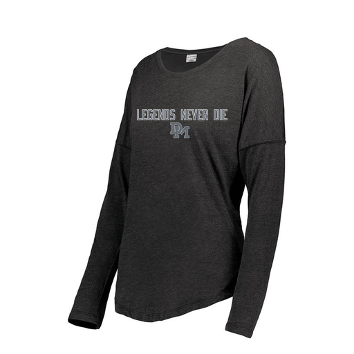 [FTLCUBBK-FAS-LOGO3] Decker Women's Tri-Blend T-Shirt - Long Sleeve (Female Adult S, Black, Logo 3)