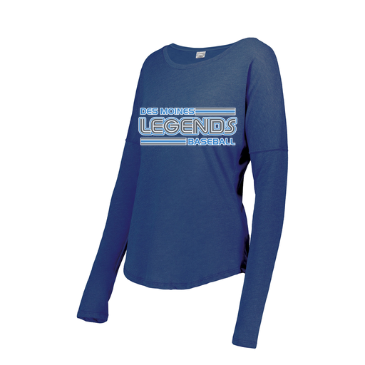 [FTLCUBRY-FAS-LOGO1] Decker Women's Tri-Blend T-Shirt - Long Sleeve (Female Adult S, Royal, Logo 1)